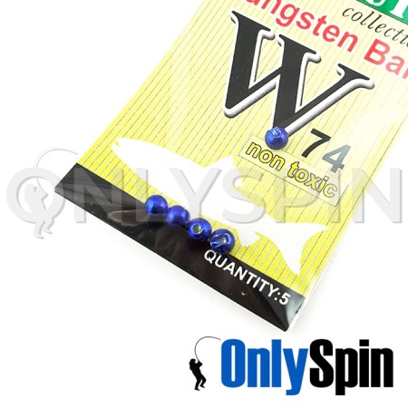 Вольфрамовые головки OnlySpin 0.75gr 4.6mm синий 5шт