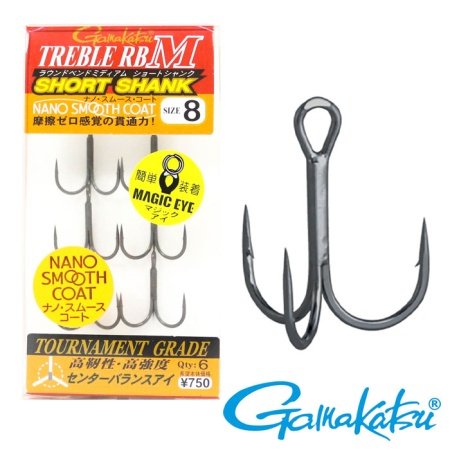 Крючки тройные Gamakatsu Treble RB-M #6 6шт