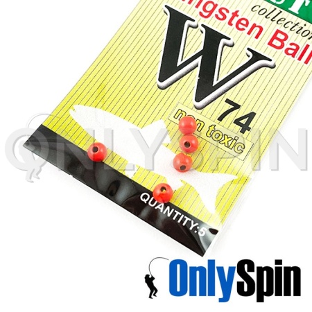 Вольфрамовые головки OnlySpin красный 2.8mm 0.2gr 5шт