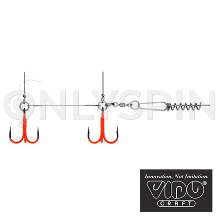 Стингер Vido Craft цветной титановый Jig Spring Soft Baits L 10.5cm
