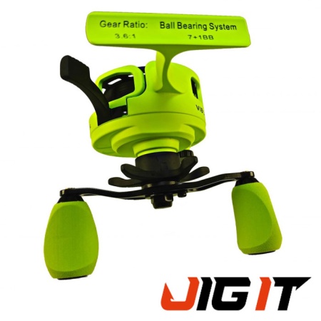 Зимняя катушка Jig It Vib Special G2 Lime LH