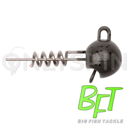 Груз BFT Flexhead Pike Small штопор огруженный 10gr темно-зеленый 2шт