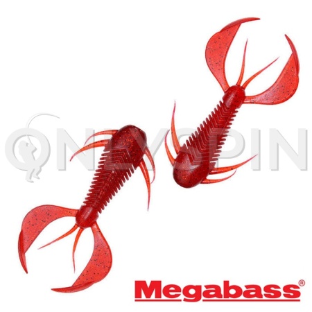 Мягкие приманки Megabass Rock Hog 2.5 clear red 7шт