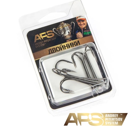 Крючки двойные APS #4 5шт Крючки двойные APS #4 5шт