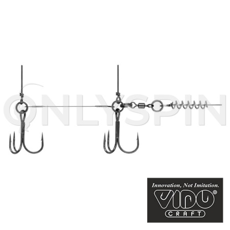 Стингер Vido Craft цветной титановый со спиралью Spring Lock Big Size L 10.5cm