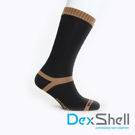 Водонепроницаемые носки DexShell Hytherm Pro Tobacco черный/коричневый M(39-42)