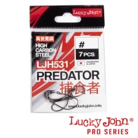 Крючки одинарные Lucky John LJH531 #2 6шт