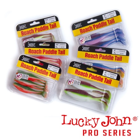 Мягкие приманки Lucky John Roach Paddle Tail 5 G05 4шт