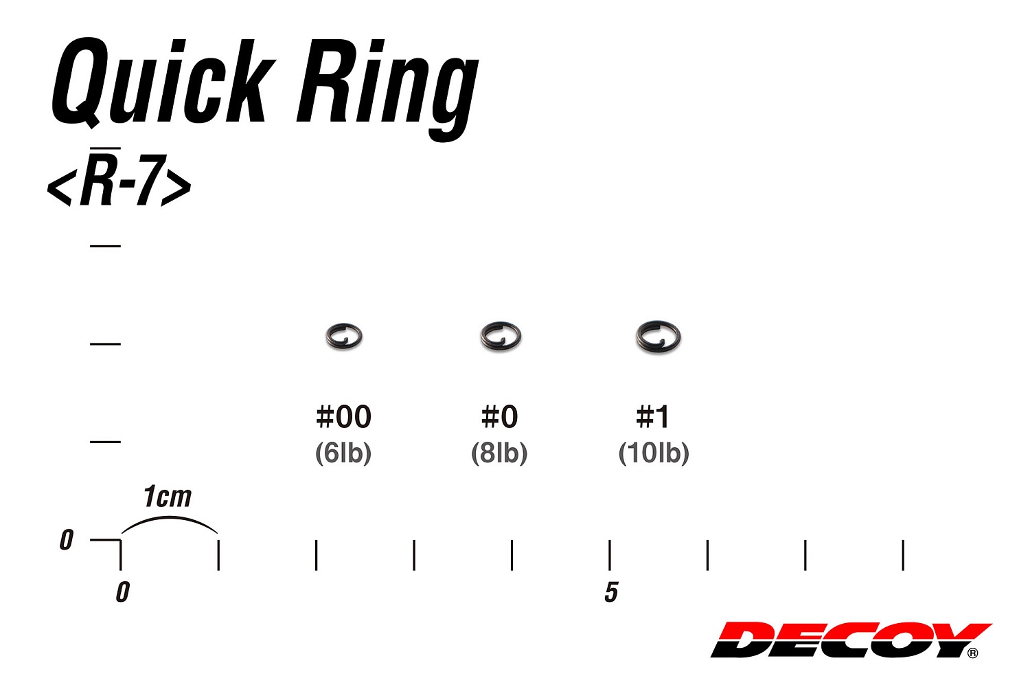 Заводные кольца Decoy Quick Ring R-7 #00 6lb 15шт