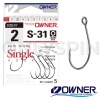 Крючки одинарные Owner S-31BC 4 6шт