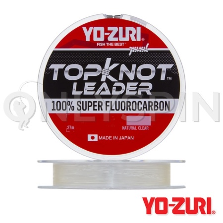 Флюорокарбон Yo-Zuri Topknot Leader Fluorocarbon 100% 27m Natural Clear #5 0.370mm 9kg