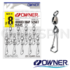 Вертлюжки с застежкой Owner 52567 Hooked Snap Swivel 72567 #12 9шт Вертлюжки с застежкой Owner 52567 Hooked Snap Swivel 72567 #12 9шт