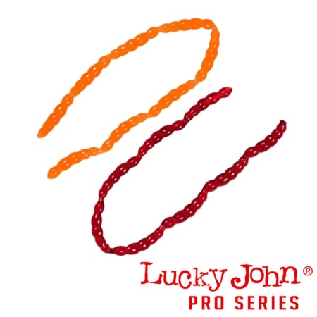 Мягкие приманки Lucky John Extra Blood Worm X/XL красный 160/240шт