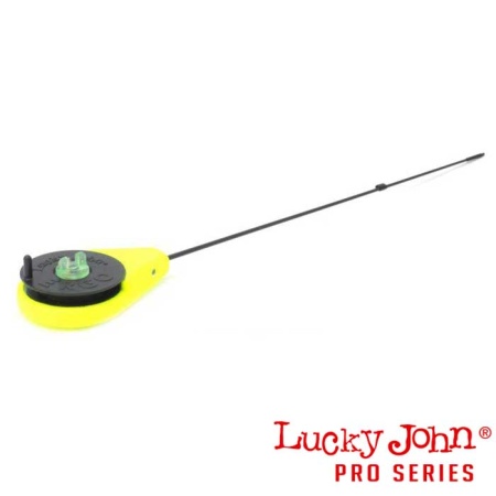 Зимняя удочка-балалайка Lucky John Ergo 26.5cm желтый