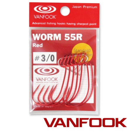 Крючки офсетные Vanfook Worm-55R #3/0 7шт