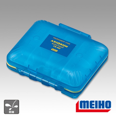 Коробка Meiho Fly Box Akiokun FB-480 прозрачно-голубая