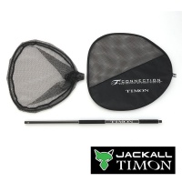 Подсак Jackall Timon T-Connection Landing Net black с доп. ручкой 60cm (пробка)