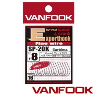 Крючки одинарные Vanfook SP-20K BL #8 16шт