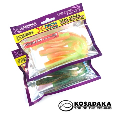 Мягкие приманки Kosadaka Weedless Minnow 88 BBR 6шт