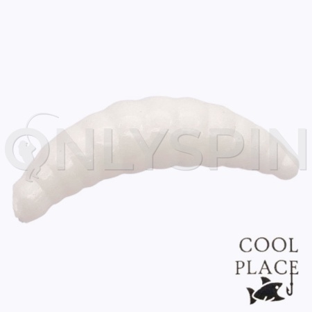 Мягкие приманки Cool Place Maggot 40mm сыр 01 white