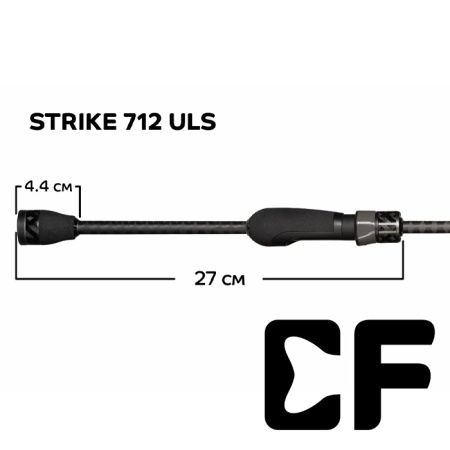 Спиннинг CF Strike 2.15m 1.5-5gr 712ULS