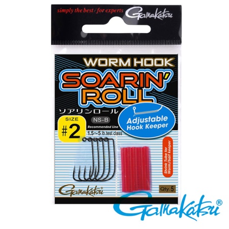 Крючки одинарные Gamakatsu Worm Hook Soarin Roll #3 5шт