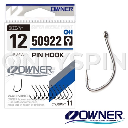 Крючки одинарные Owner 50922 Pin Hook 6 8шт