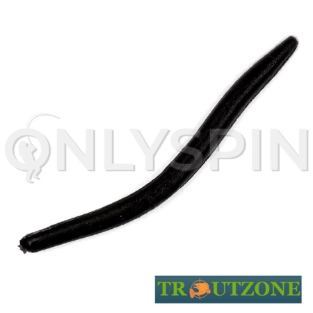 Мягкие приманки Trout Zone Wake Worm 2 Black 11шт