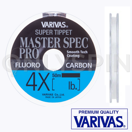 Флюорокарбон Varivas Super Tippet Master Spec Pro Fluorocarbon 4X 50m 5.4lb 0.165mm 2.5kg