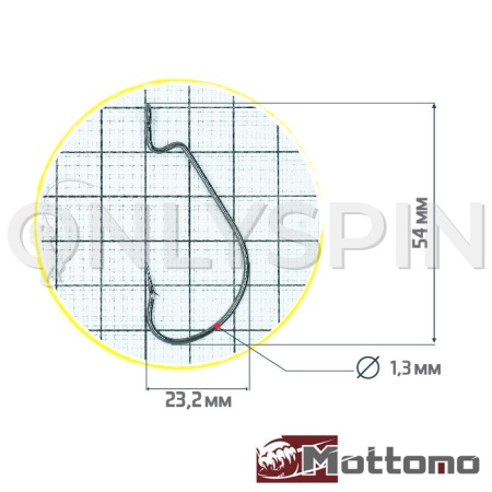 Крючки офсетные Mottomo JS-18 #5/0 4шт