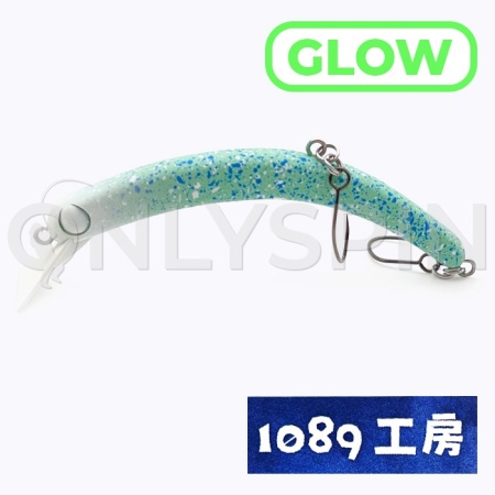 Воблер 1089 Koubou Sakasanyoro Slim 60S NDM-05 glow