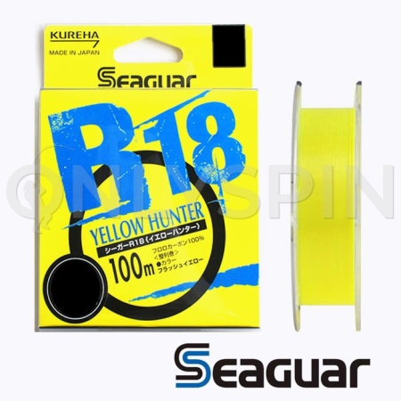 Флюорокарбон Seaguar Kureha R18 Fluoro Yellow 100m #0.8 3lb 0.148mm 1.4kg