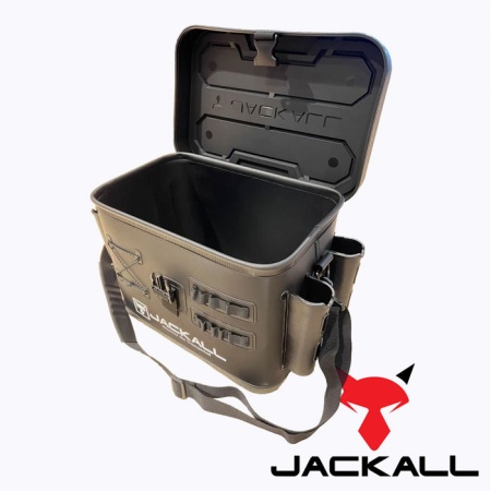 Баккан Jackall Timon Tackle Container R M-size #Dark Gray (с держателями)