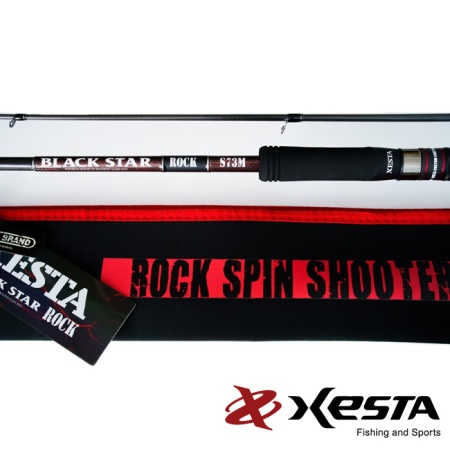 Спиннинг Xesta Black Star Rock 2.22m 7-28gr S73M Rock Spin Shooter Спиннинг Xesta Black Star Rock 2.22m 7-28gr S73M Rock Spin Shooter