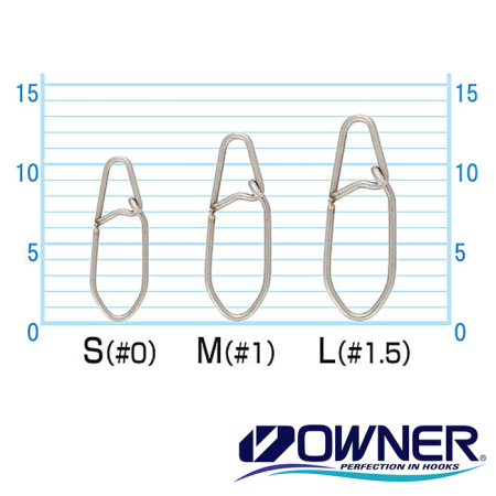 Застежки Owner P-22 Tairiki Egi Snap #S 22kg 6шт Застежки Owner P-22 Tairiki Egi Snap #S 22kg 6шт
