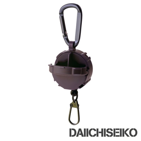 Ретривер Daiichiseiko Clip-On Reel + Micro Case dark earth