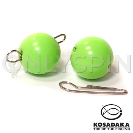 Вольфрамовые чебурашки Kosadaka 2.5gr Chartreuse 2шт