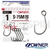Крючки одинарные Owner S-75M 1/0 4шт