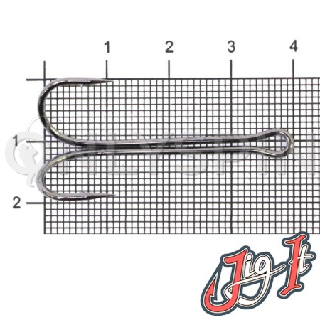 Крючки двойные Jig It Long Double Hooks #2/0 10шт