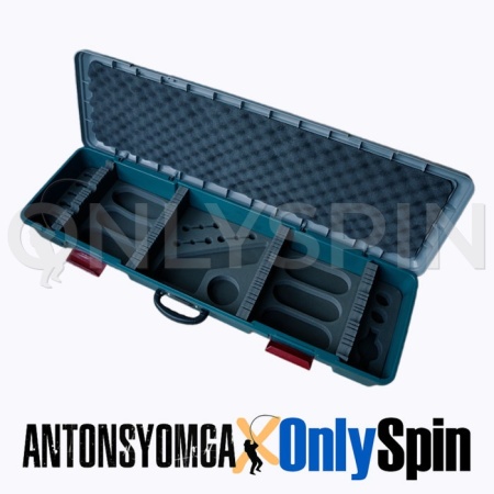 Кейс для спиннингов Onlyspin x Anton Syomga green 115x34.5x15.5cm (под 6 спиннингов с катушками)
