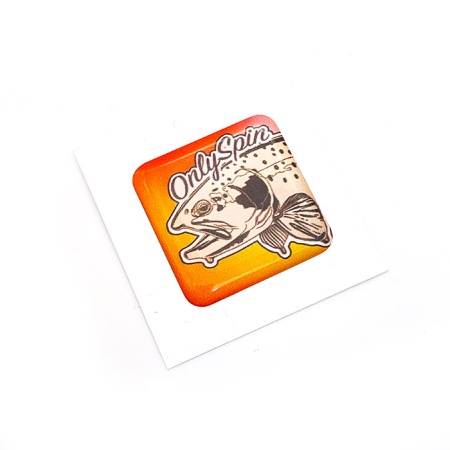 Стикер объемный Onlyspin 2.5x2.5cm оранжевый Стикер объемный Onlyspin 2.5x2.5cm оранжевый
