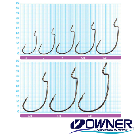 Крючки офсетные Owner 5140 J-Hook 2 6шт