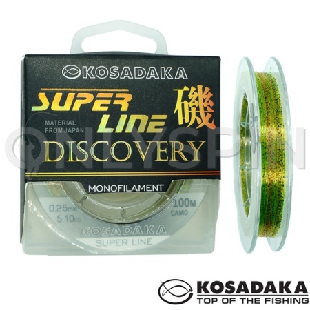 Леска Kosadaka Super Line Discovery 100m камуфляж 0.30mm 7.1kg