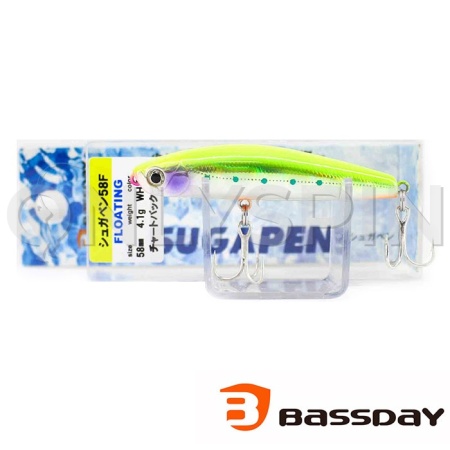 Воблер BassDay Sugar Pen 58F wh-371