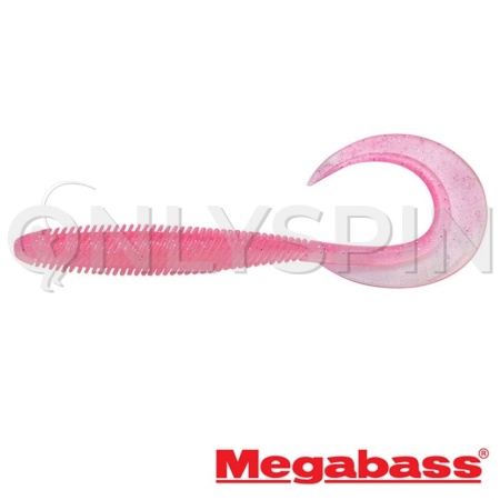 Мягкие приманки Megabass Kemuri Curly 4.5 zabuton pink 7шт