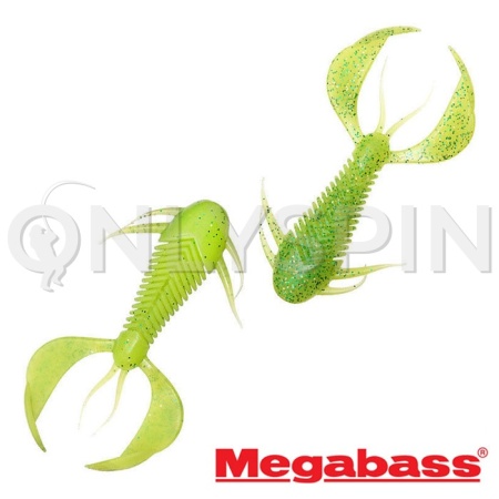 Мягкие приманки Megabass Rock Hog 2 chart/green & gold flake 10шт