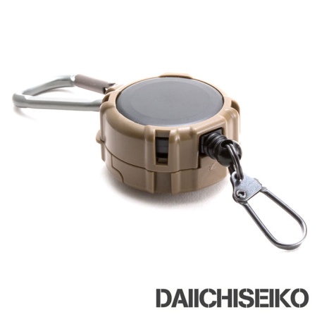 Ретривер Daiichiseiko Carabiner Reel & Micro Case dark earth