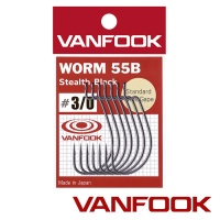 Крючки офсетные Vanfook Worm-55B #1/0 7шт