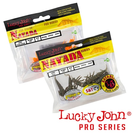 Мягкие приманки Lucky John Nayada 2 S21 9шт