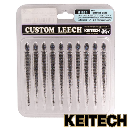 Мягкие приманки Keitech Custom Leech 3 440C 10шт